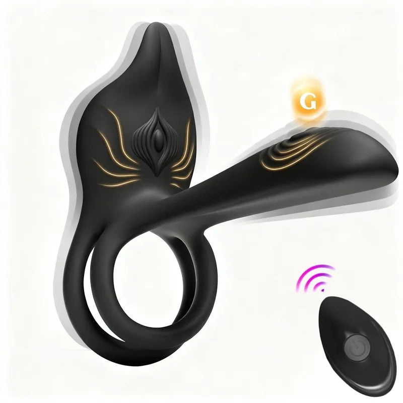 🎁LOVILDS™ Enchanted Girl Luxe Smart Vibrating Ring – App-Controlled Pleasure for Couples 💫