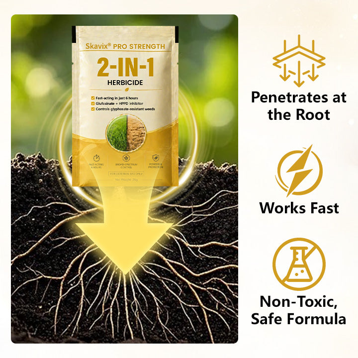 🏆 Official Store |Skavix® Pro Strength 2-in-1 Herbicide: Fast Acting Results on Glyphosate-Resistant Weeds