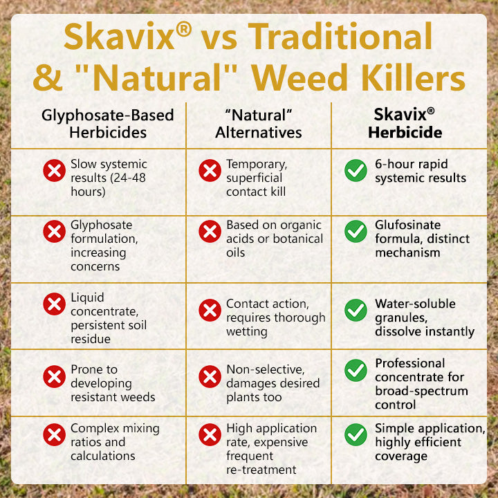 🏆 Official Store |Skavix® Pro Strength 2-in-1 Herbicide: Fast Acting Results on Glyphosate-Resistant Weeds
