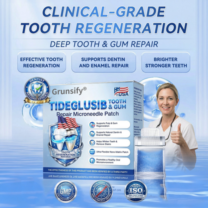 Grunsify® 🦷 Tideglusib Fast‑Dissolving Tooth & Gum Repair Oral Strips ✨