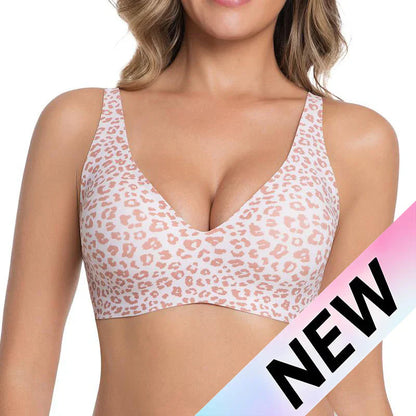 🌿 Spring Refresh! NESLEMY Women’s Wireless Deep V Bralette — Your Lightest T-Shirt Bra Yet