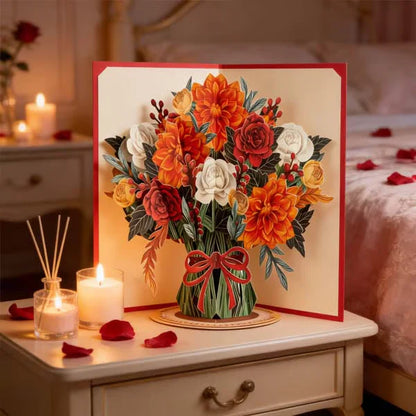 DIYSTAR 3D Flower Pop-Up Card – A Thoughtful Keepsake for Everyone You Love