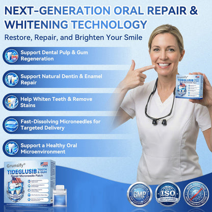 Grunsify® 🦷 Tideglusib Fast‑Dissolving Tooth & Gum Repair Oral Strips ✨