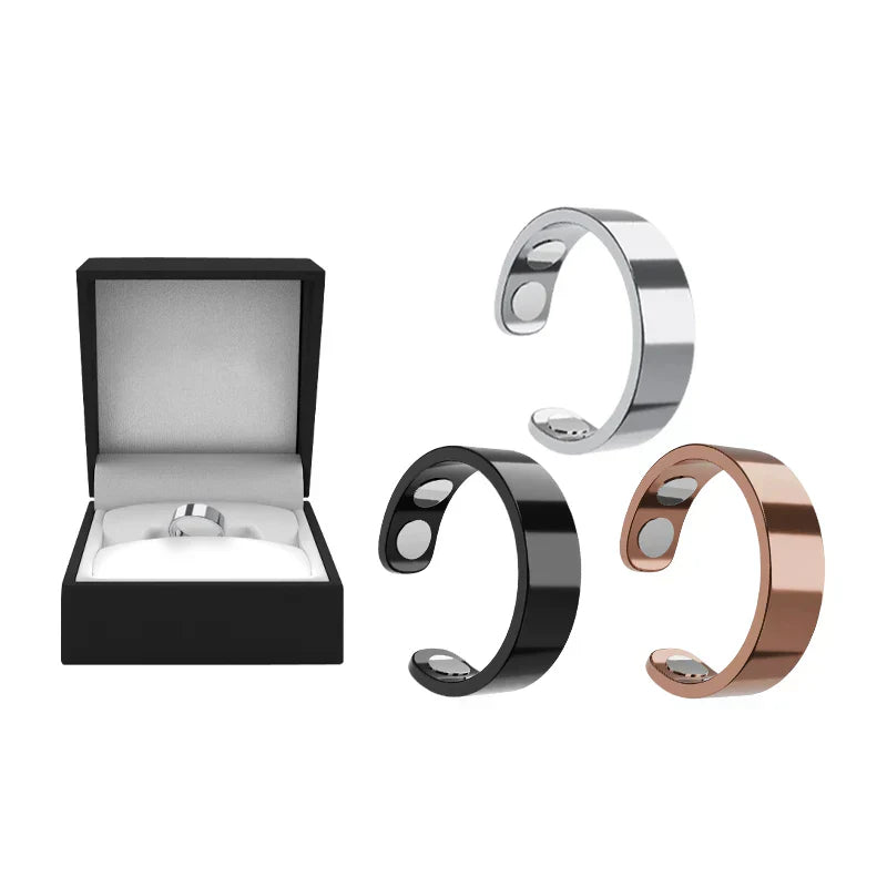 Juxek™ Magnetic Ring - Elegant Stainless Steel Ring - Magnet Rings