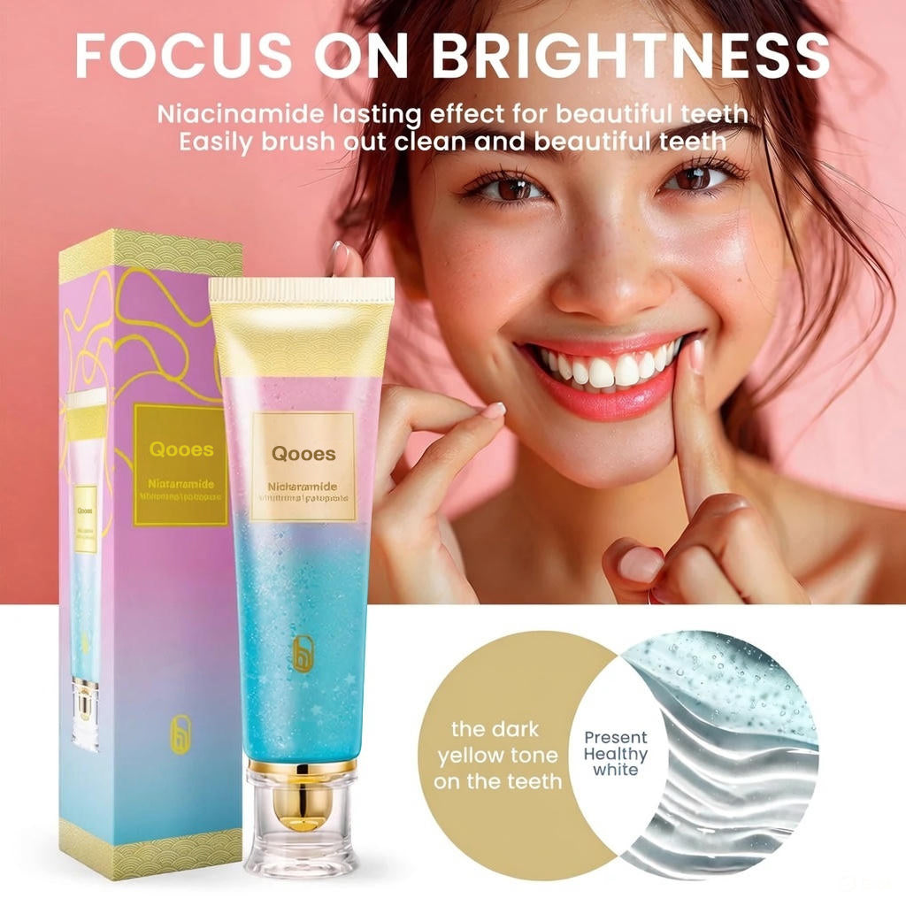 Qooes™ Niacinamide Whitening Toothpaste