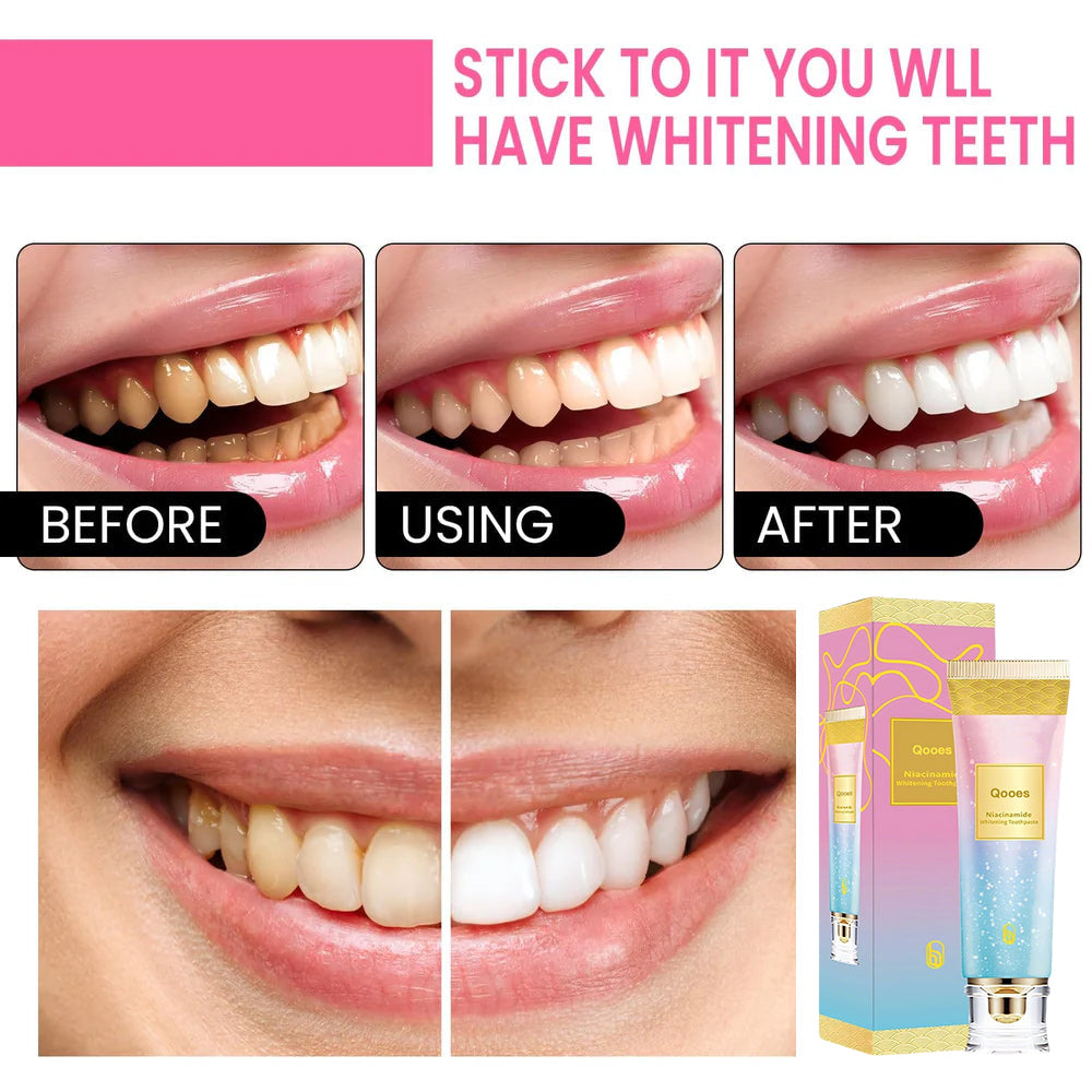Qooes™ Niacinamide Whitening Toothpaste