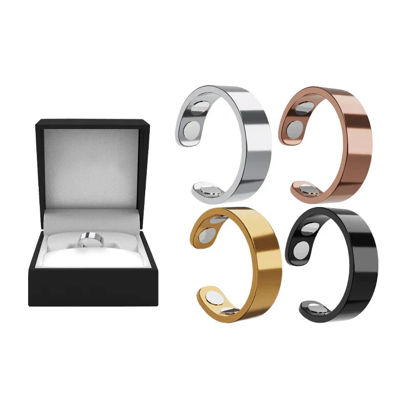 Juxek™ Magnetic Ring - Elegant Stainless Steel Ring - Magnet Rings