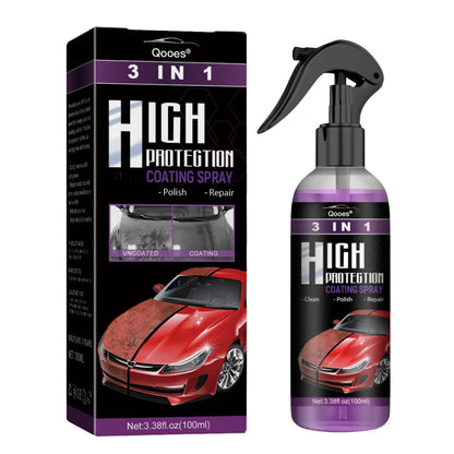 Qooes®-3-in-1 Ceramic Coating Spray – Professional-Grade Car Protection & Shine