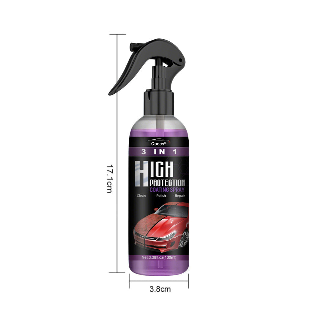 Qooes®-3-in-1 Ceramic Coating Spray – Professional-Grade Car Protection & Shine
