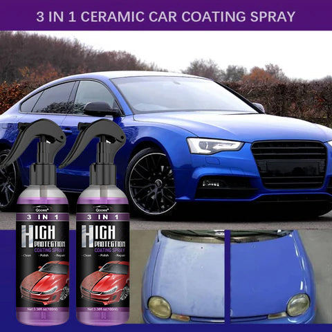 Qooes®-3-in-1 Ceramic Coating Spray – Professional-Grade Car Protection & Shine