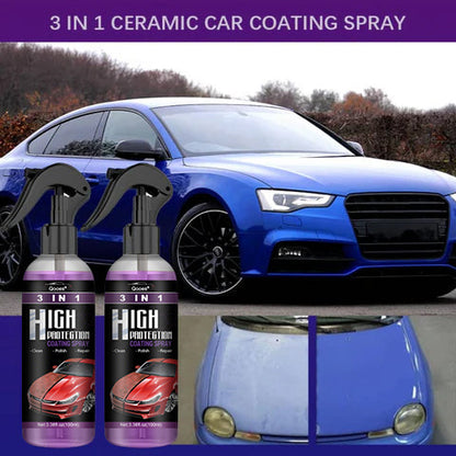 Qooes®-3-in-1 Ceramic Coating Spray – Professional-Grade Car Protection & Shine