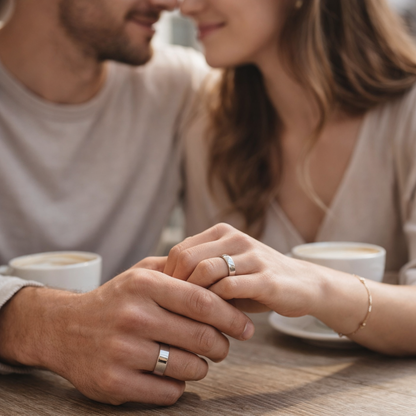 Juxek™ Magnetic Ring - Elegant Stainless Steel Ring - Magnet Rings