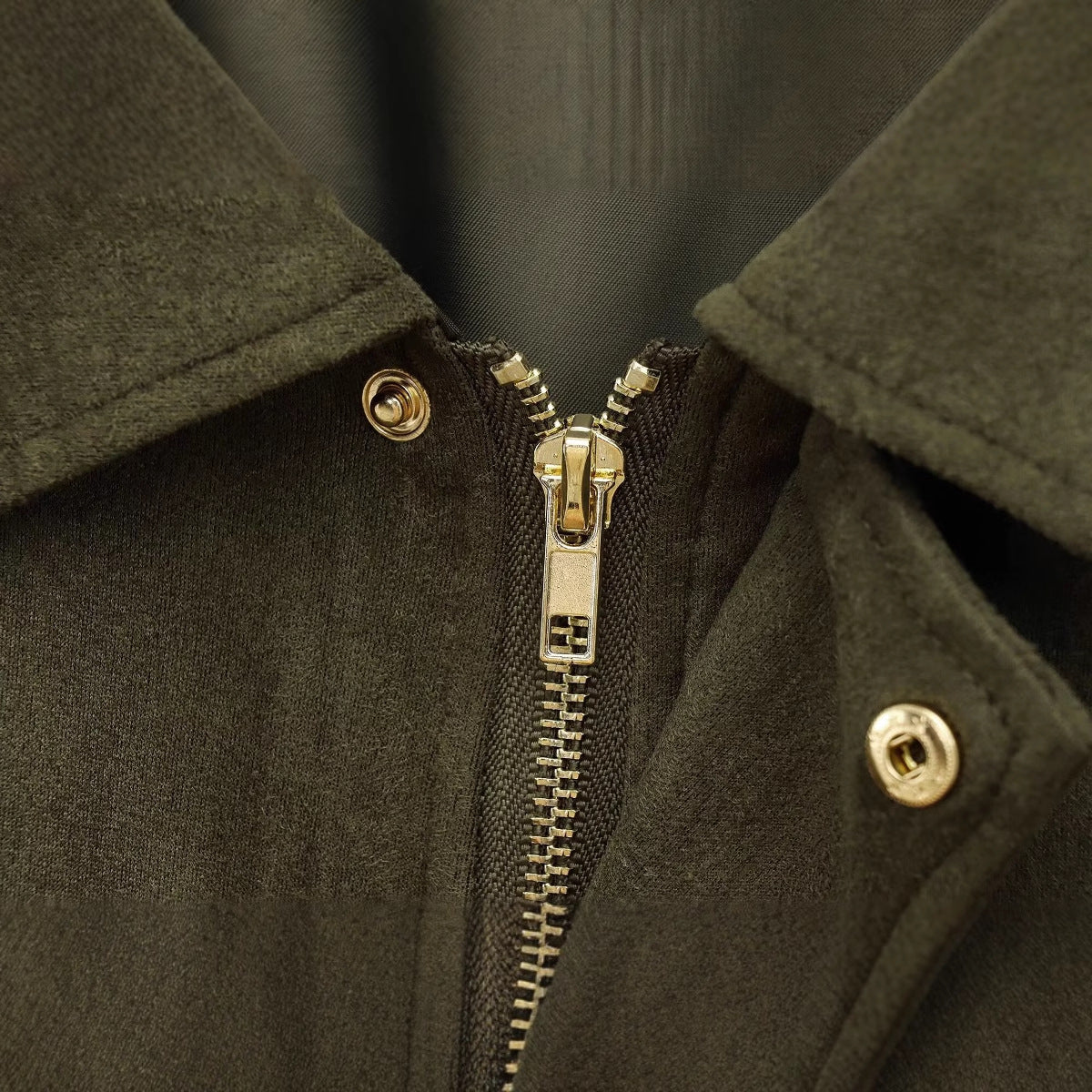 Women's Long Sleeve Zippered Faux Fur Jacket with Collar