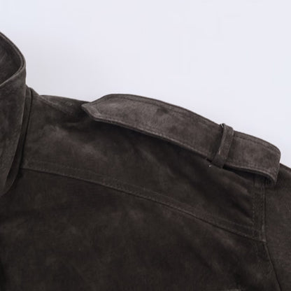 Versatile stand up collar long sleeved pocket jacket for women