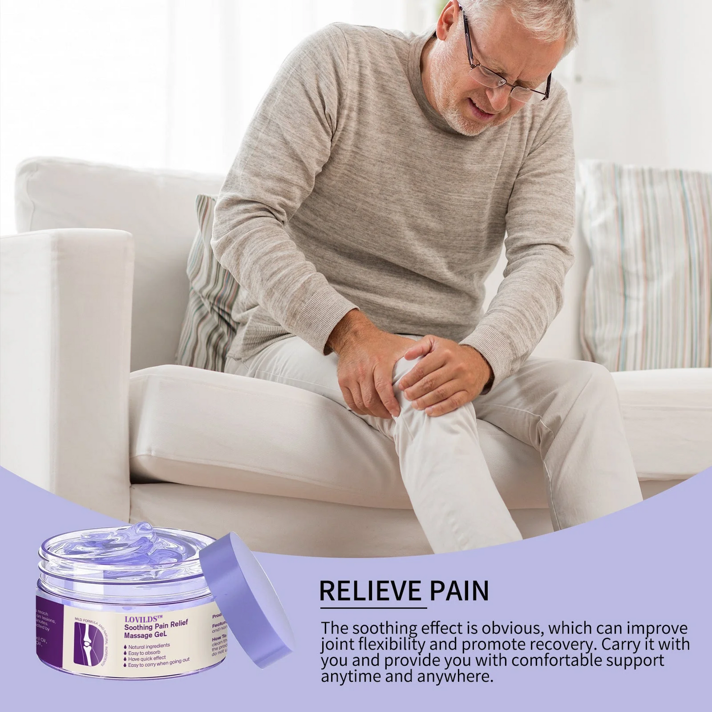 ✨ 70% OFF TONIGHT: LOVILDS™ Turmeric & Emu Oil Pain Relief Gel | Arthritis & Joint Support 🎁
